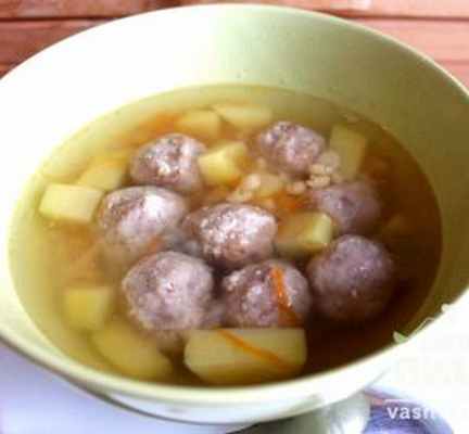 Гороховый суп с фрикадельками рецепт с фото