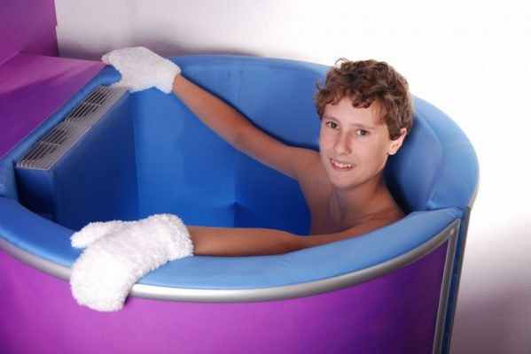 Ребёнок в криосауне