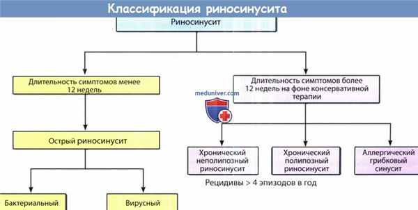 Классификация риносинуситов