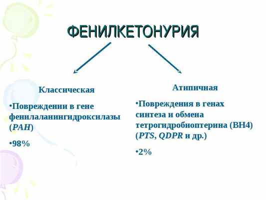 фенилкетонурия