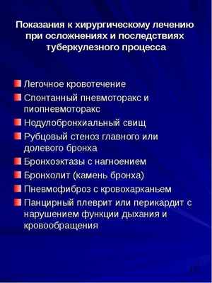 Хирургические методы лечения больных туберкулезом, слайд №15