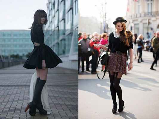 модные колготки с имитацией чулок