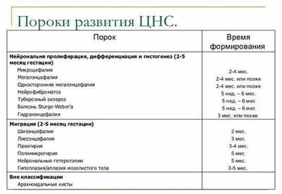 Пороки развития ЦНС