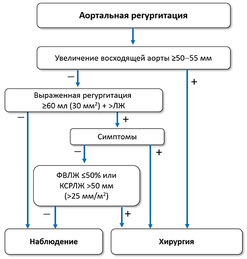 Лечение пациентов с аортальной регургитацией
