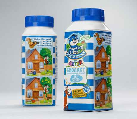 Новые иллюстрации на упаковке Простоквашино