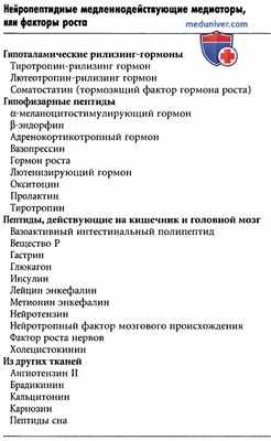 Норадреналин. Дофамин и оксид азота