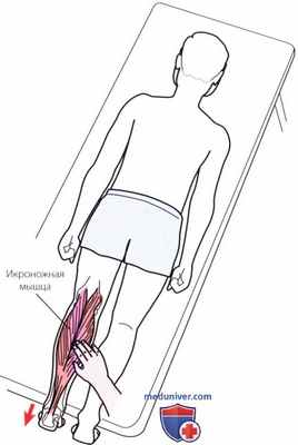 Пальпация коленного сустава сзади