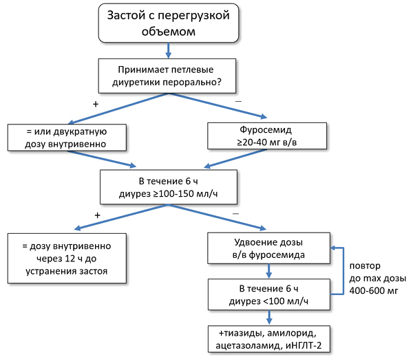 Диуретики при острой сердечной недостаточности