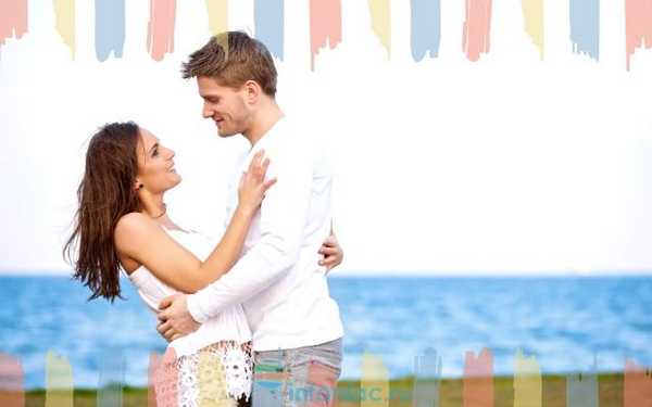 Объятие, глядя друг другу в глаза