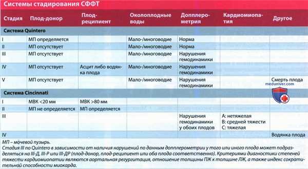 УЗИ при синдроме фето-фетальной трансфузии