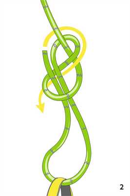 Схема узла «Встречная восьмёрка» для ввязывания в систему