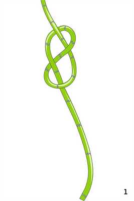 Схема узла «Встречная восьмёрка» для ввязывания в систему