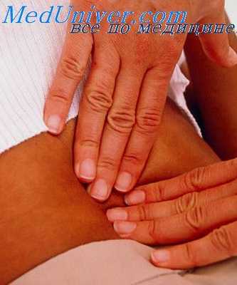 глубокая пальпация живота