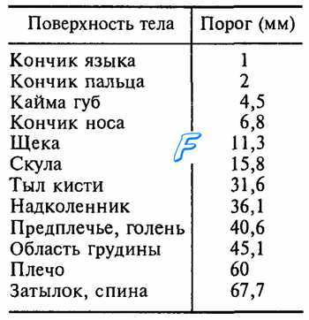 Тельца Пачини, Мейсснера, Руффини. Диски Меркеля. Тактильные тельца Пинкуса—Игго. Колбы Краузе.