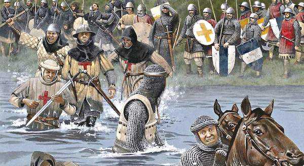 рыцари в воде