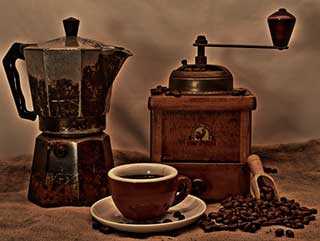 кофемолка и турка