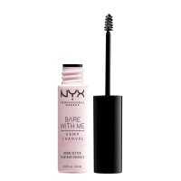 NYX Professional Makeup, Фиксирующий гель-уход для бровей с маслом семян конопли BARE WITH ME BROW SETTER, Прозрачный, 15 г