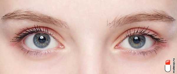 естественный макияж бровей