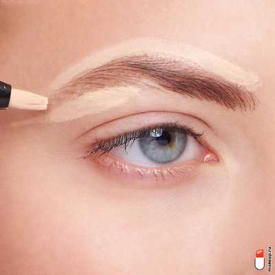 консилер под бровями