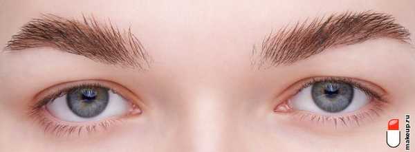 густые широкие брови