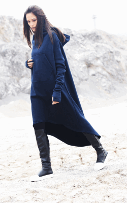 Спартивное пальто с капюшоном фото 2