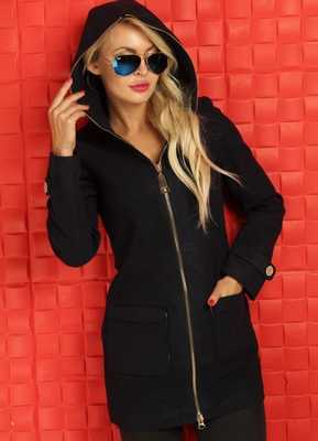 С чем носить пальто с капюшоном на молнии