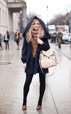 С чем носить пальто с капюшоном фото 1