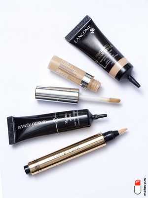 консилеры со светоотражающими частицами