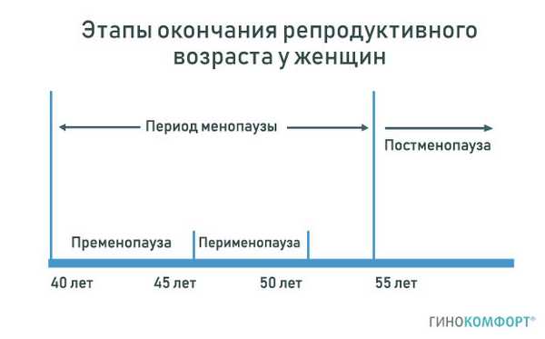 Этапы окончания репродуктивноговозраста у женщин
