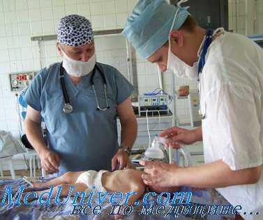 Ревизия брюшной полости. Кровь в брюшной полости