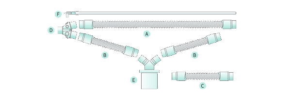 Дыхательные контуры необогреваемые