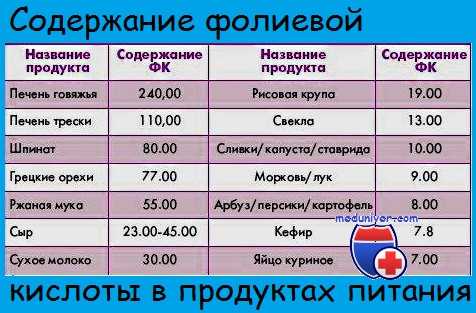 фиолевая кислота в продуктах питания
