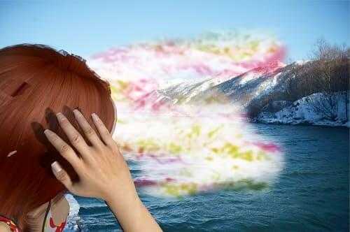 Пятна ауры перед приступом мигрени