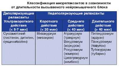 миорелаксанты для мышечного расслабления