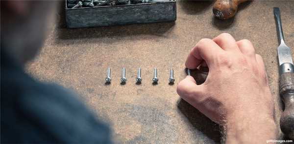 идеально сложенные шурупы