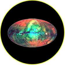 Небо в рентгене в диапазоне 0,1-2,4 кэВ (ROSAT)