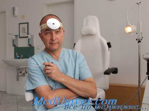 осмотр отоларингологического больного