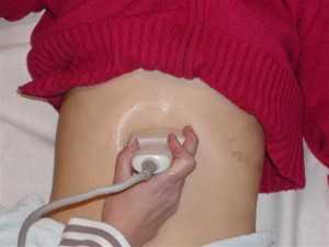 Процесс уз-диагностики поджелудочной