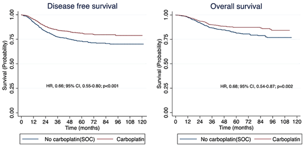Обобщенные данные ОВ и БРВ метаанализа N. Pathak и соавт.