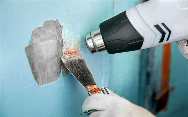 Удаление старой краски с поверхности