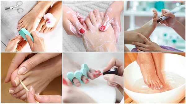 Манипуляции при разных видах педикюра