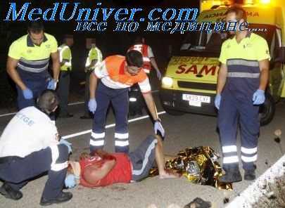 наезд грузовика