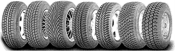 Виды рисунка протектора современных автопокрышек