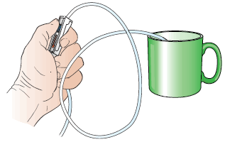 Рисунок 6. Откройте роликовый зажим