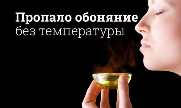 Пропало обоняние без температуры