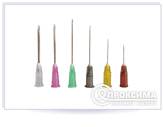 Разновидности игл, используемых для внутрисуставных инъекций