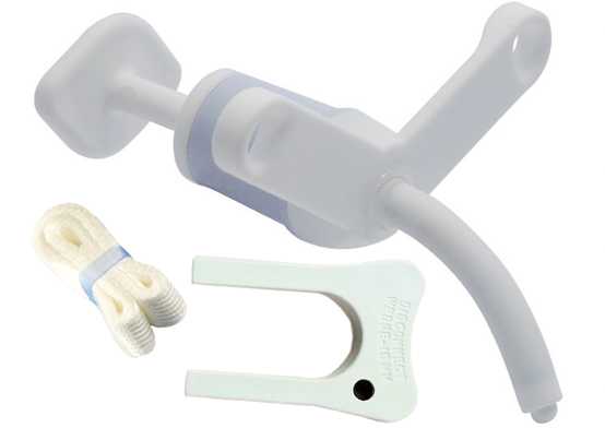 Педиатрическая трахеостомическая трубка Portex Bivona без манжеты с V-образным фланцем, серия 60P0XX