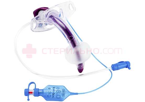 Трахеостомическая трубка Portex Blue Line Ultra Suctionaid с манжетой и линией аспирации, серия 100/860/ХХХ