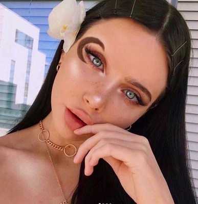 форма бровей полумесяц