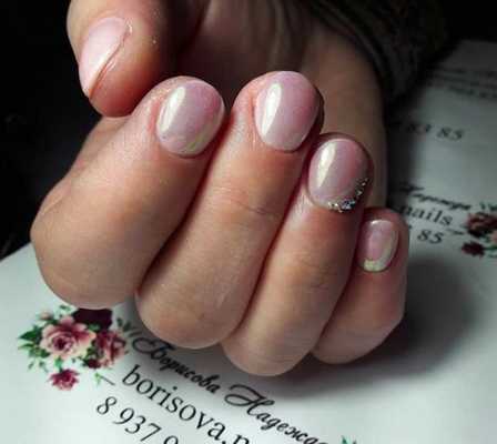 жемчужный маникюр